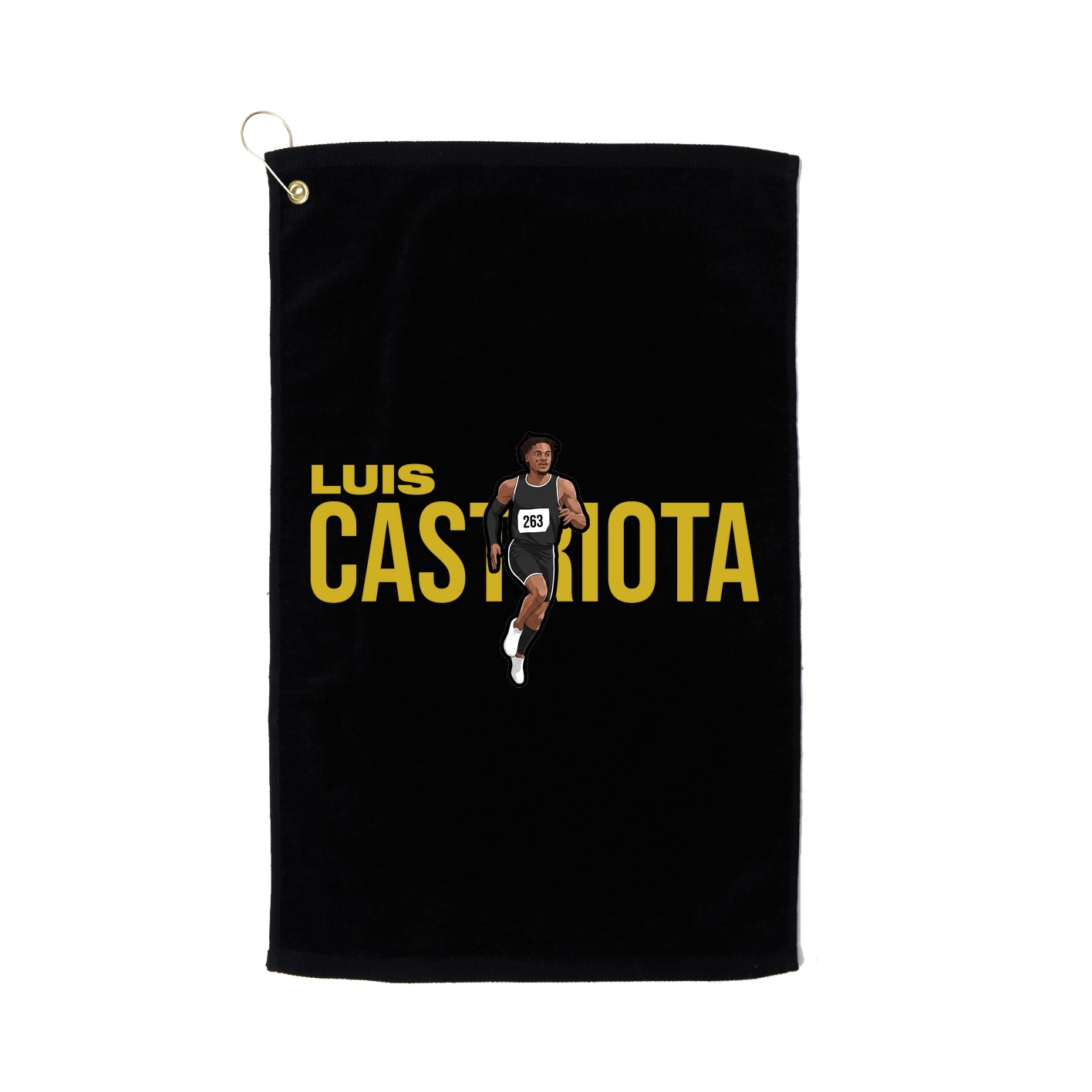 Golf Towel — Player Name in Black