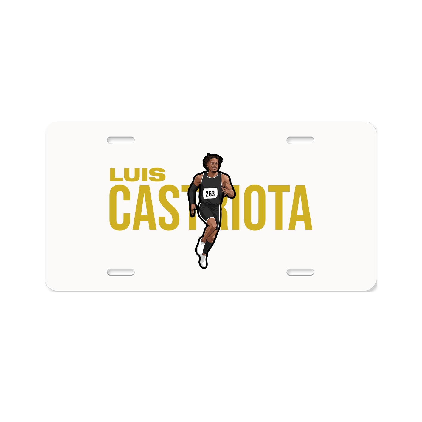 License Plate — Player Name in Classic
