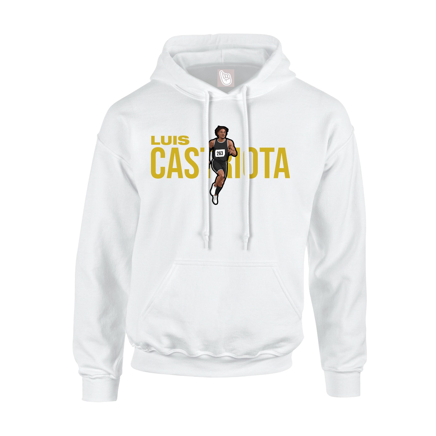Youth Hoodie — Player Name in White