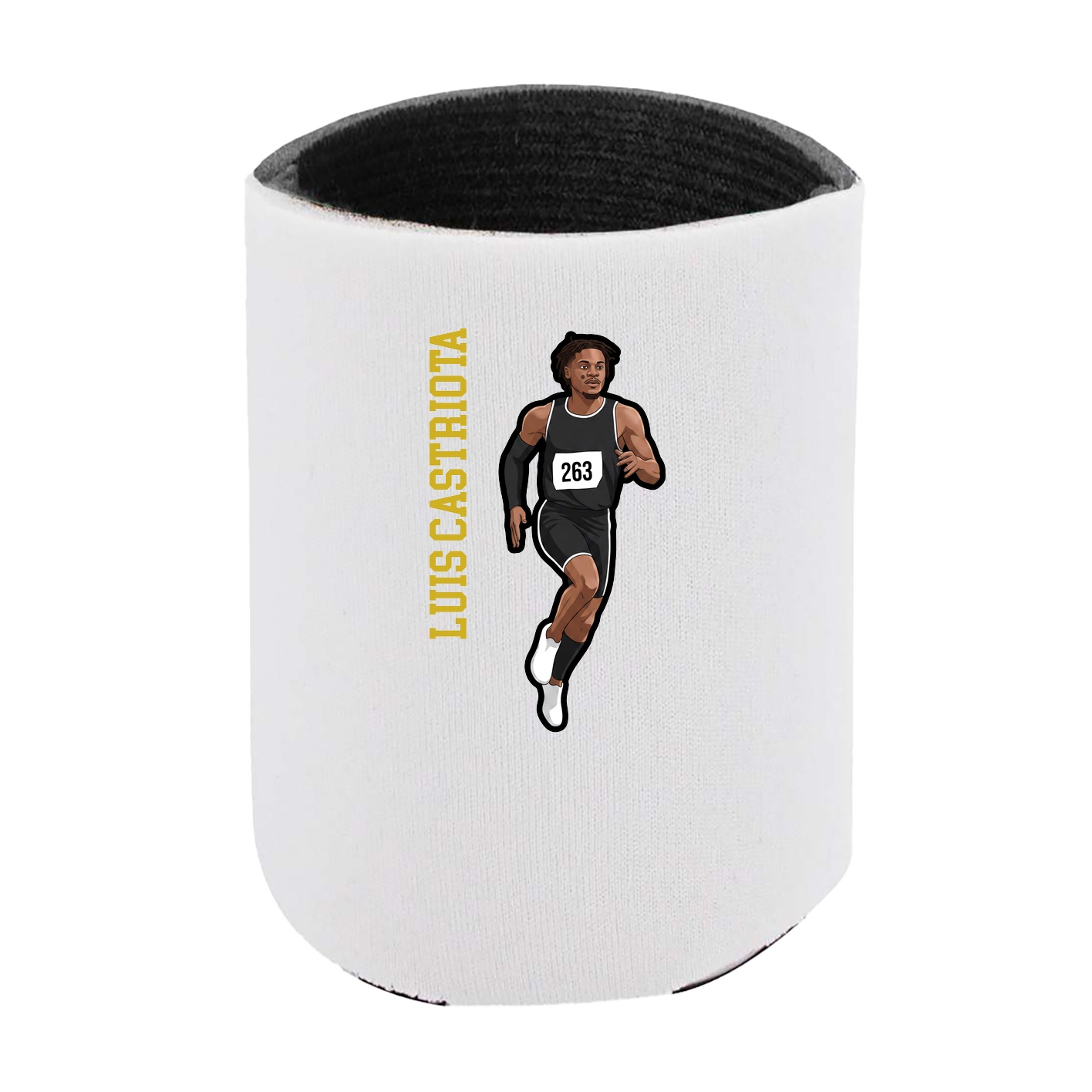 Can Holder — Name Vertical in White