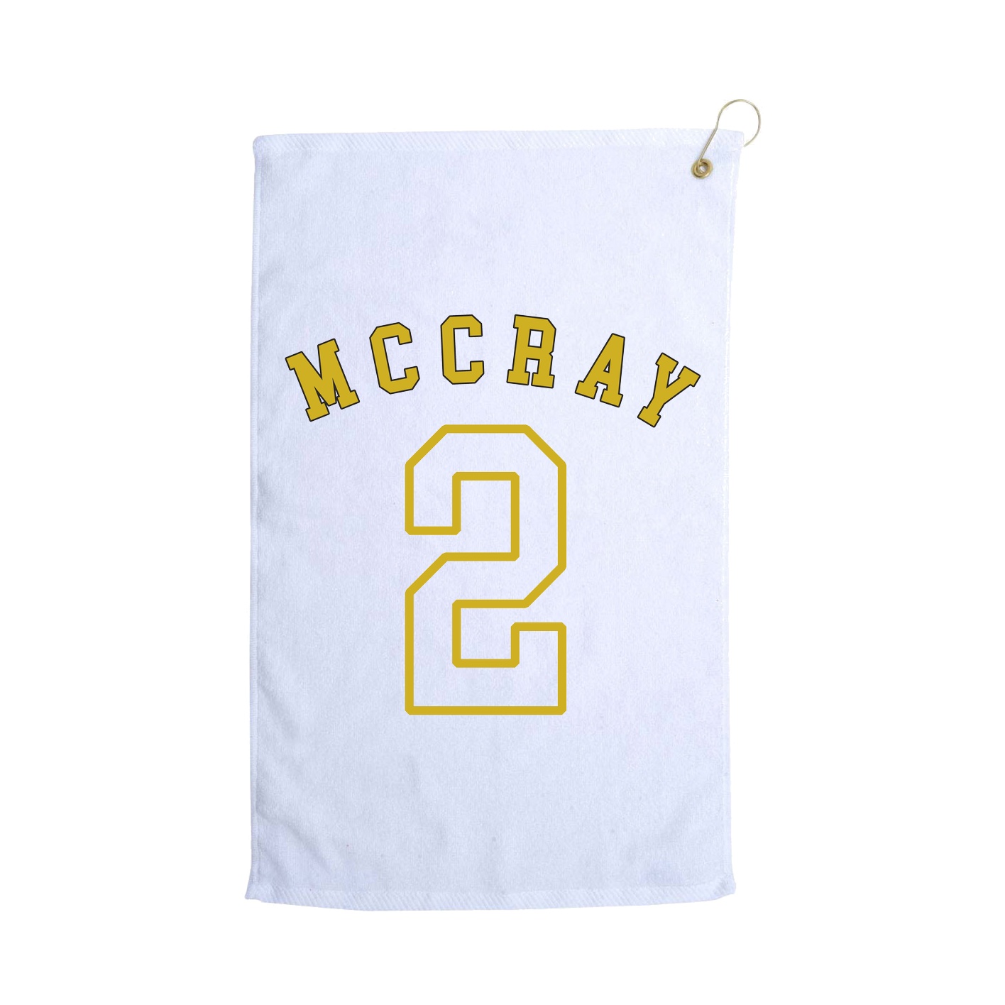 Golf Towel — Shirsey Arch in White