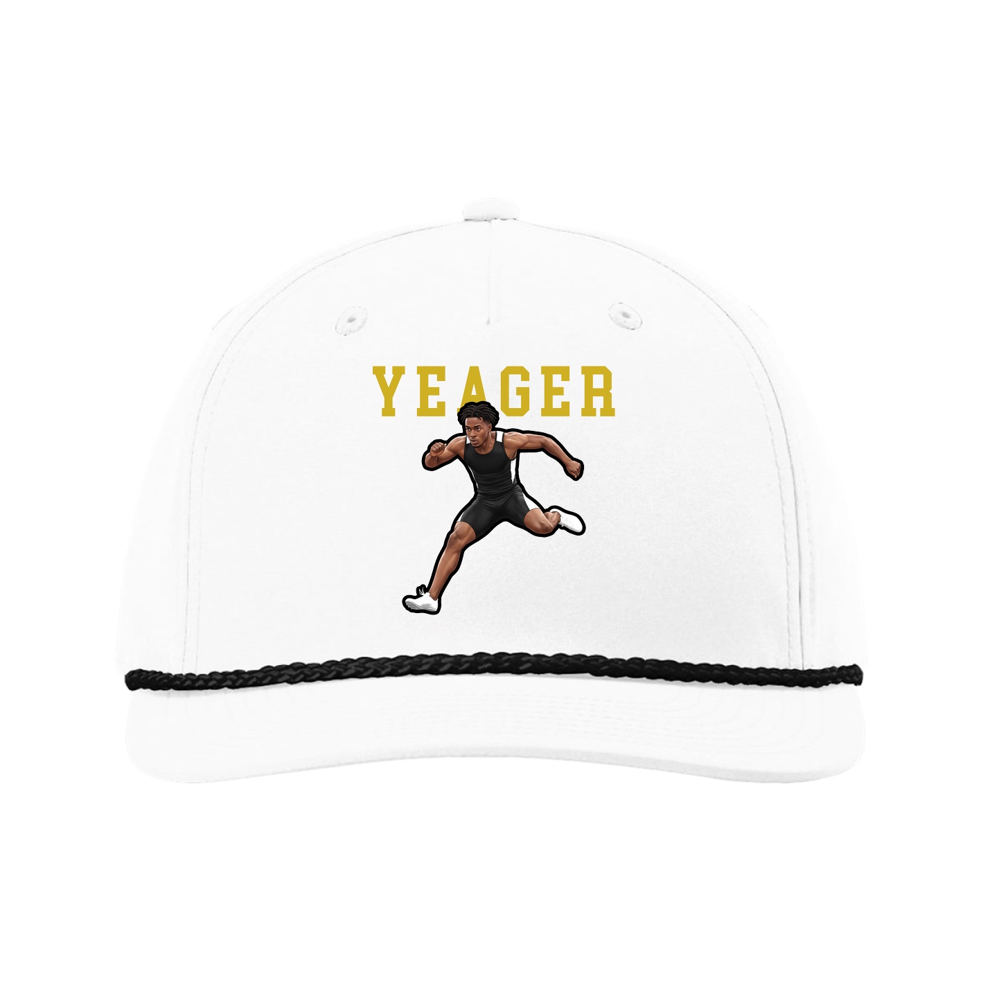 Five-Panel Classic Rope Cap — Shirsey in White