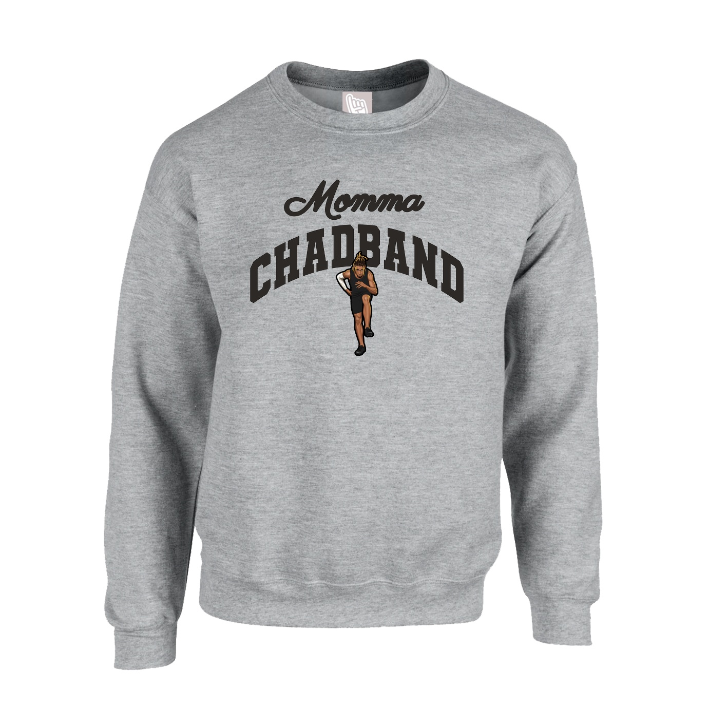 Fleece Crew — Mothers Day Arch in Grey