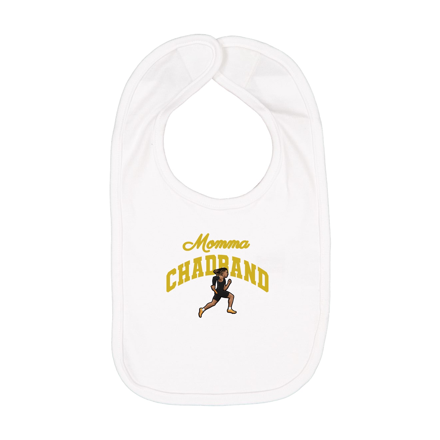 Infant Bib — Mothers Day Arch in White