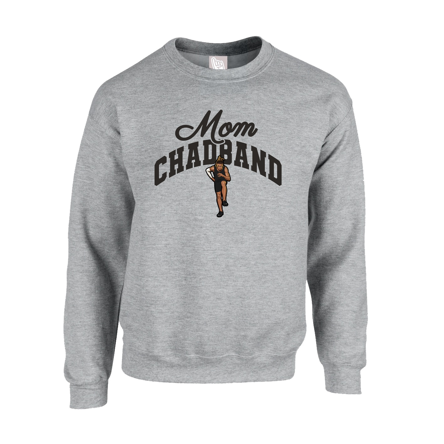Fleece Crew — Mothers Day Arch in Grey