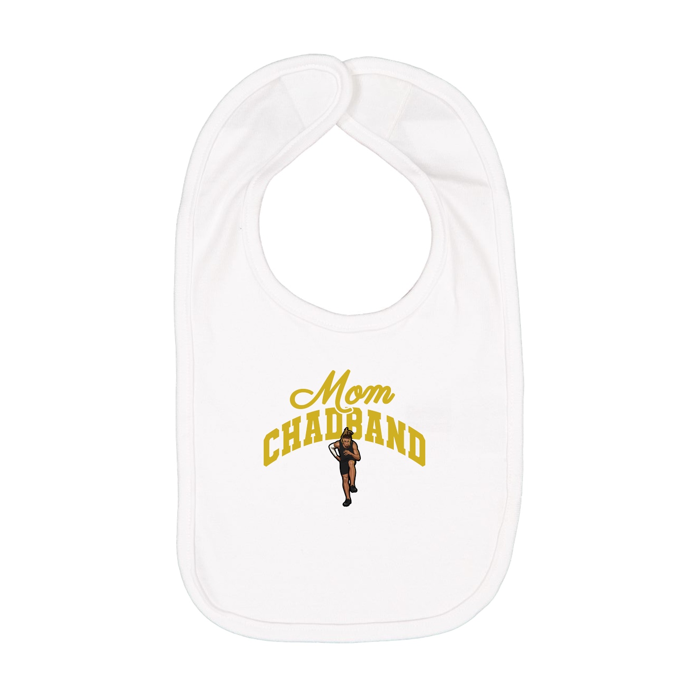 Infant Bib — Mothers Day Arch in White
