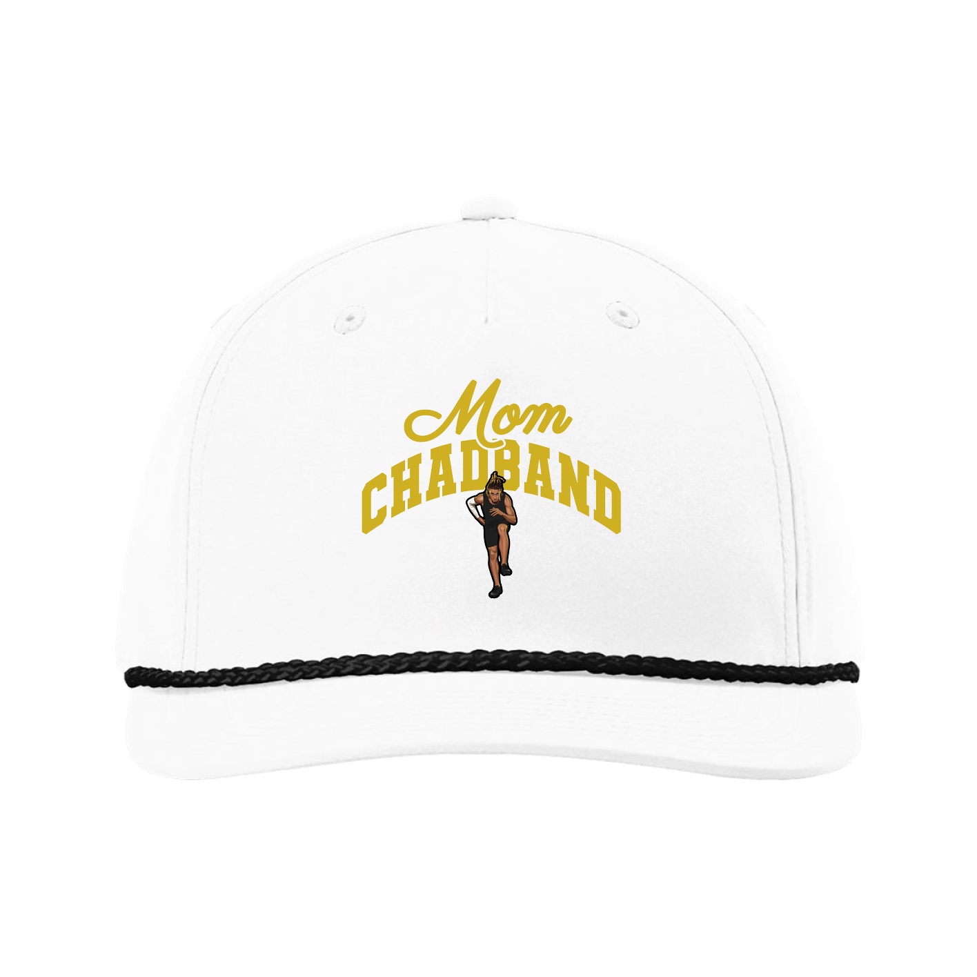 Five-Panel Classic Rope Cap — Mothers Day Arch in White