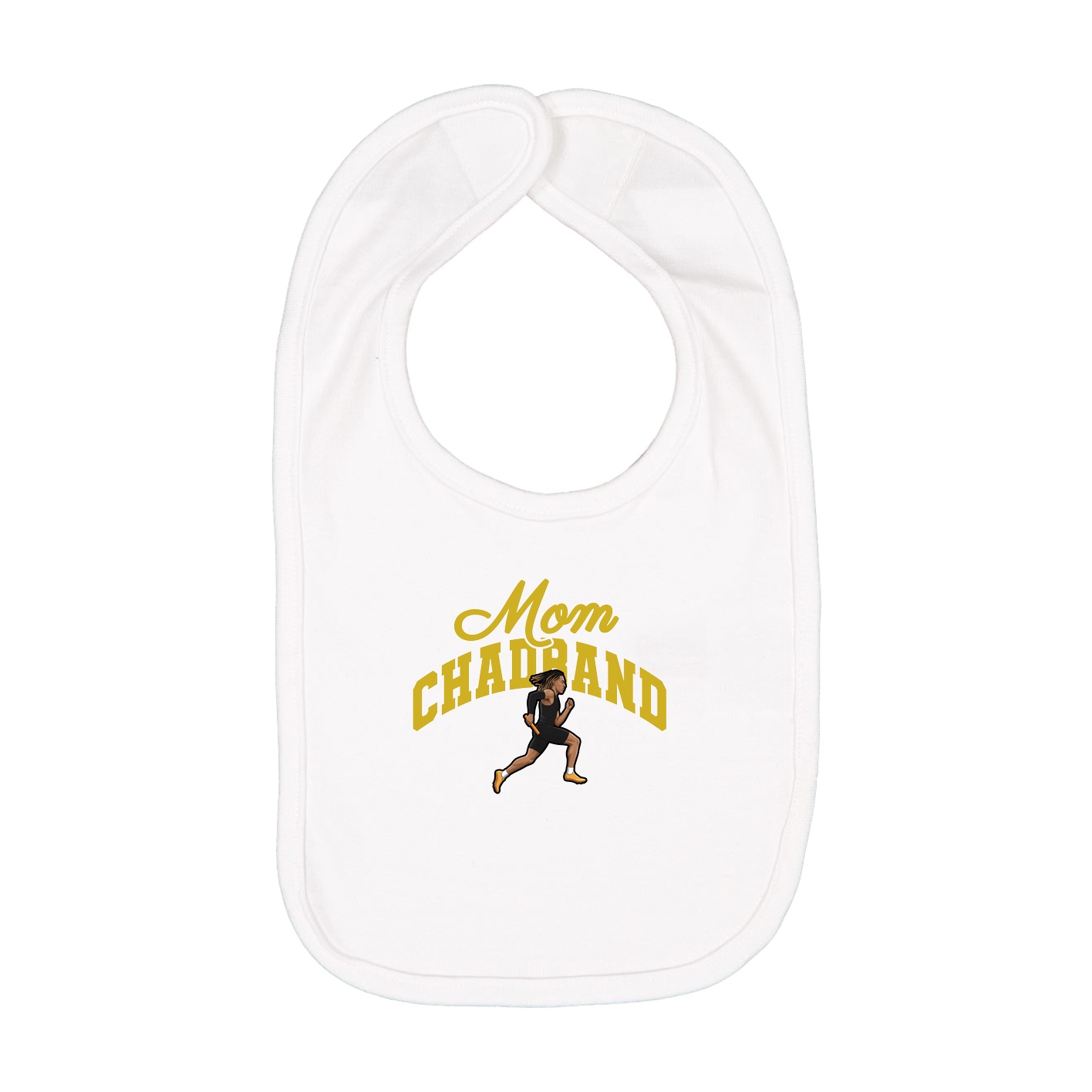 Infant Bib — Mothers Day Arch in White