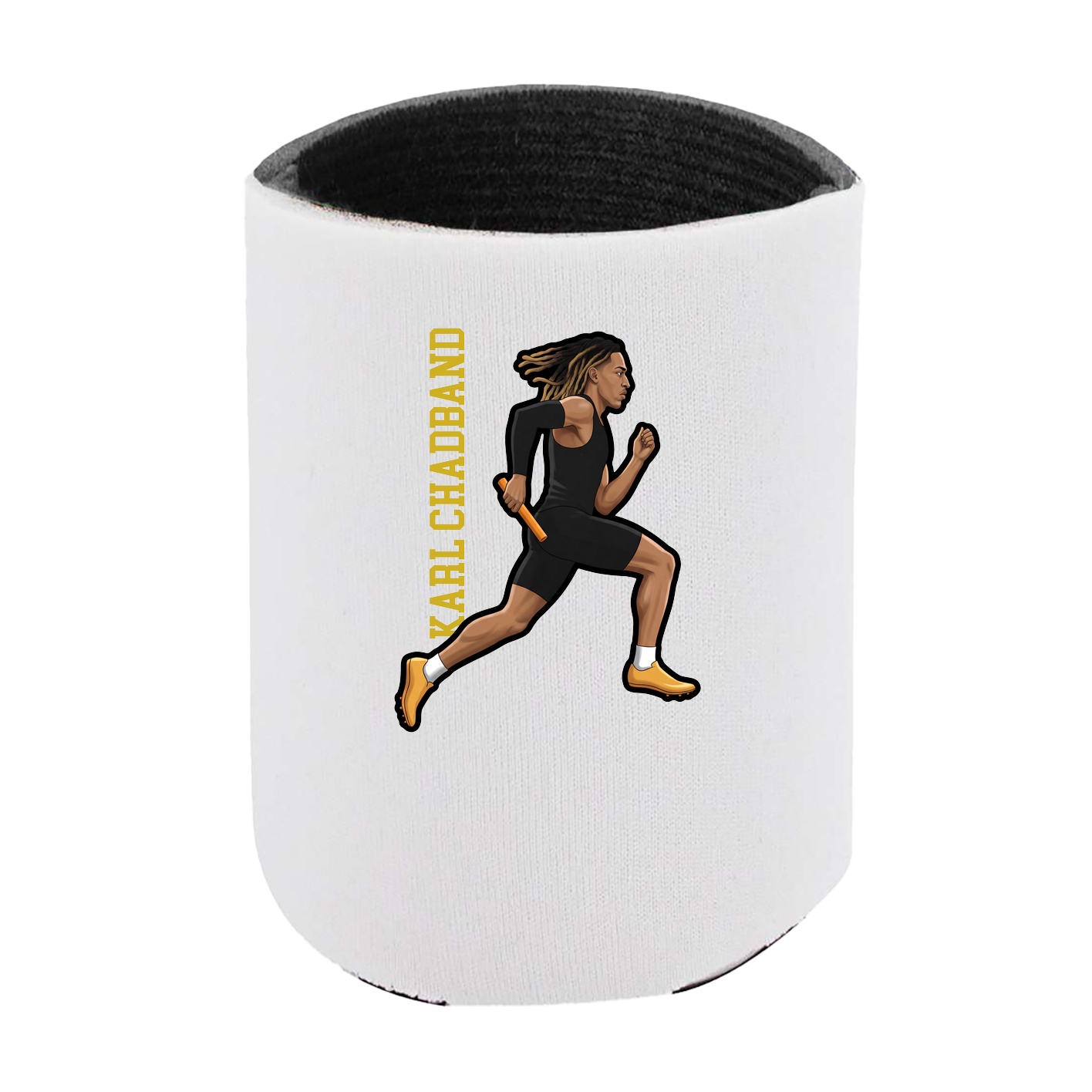 Can Holder — Name Vertical in White