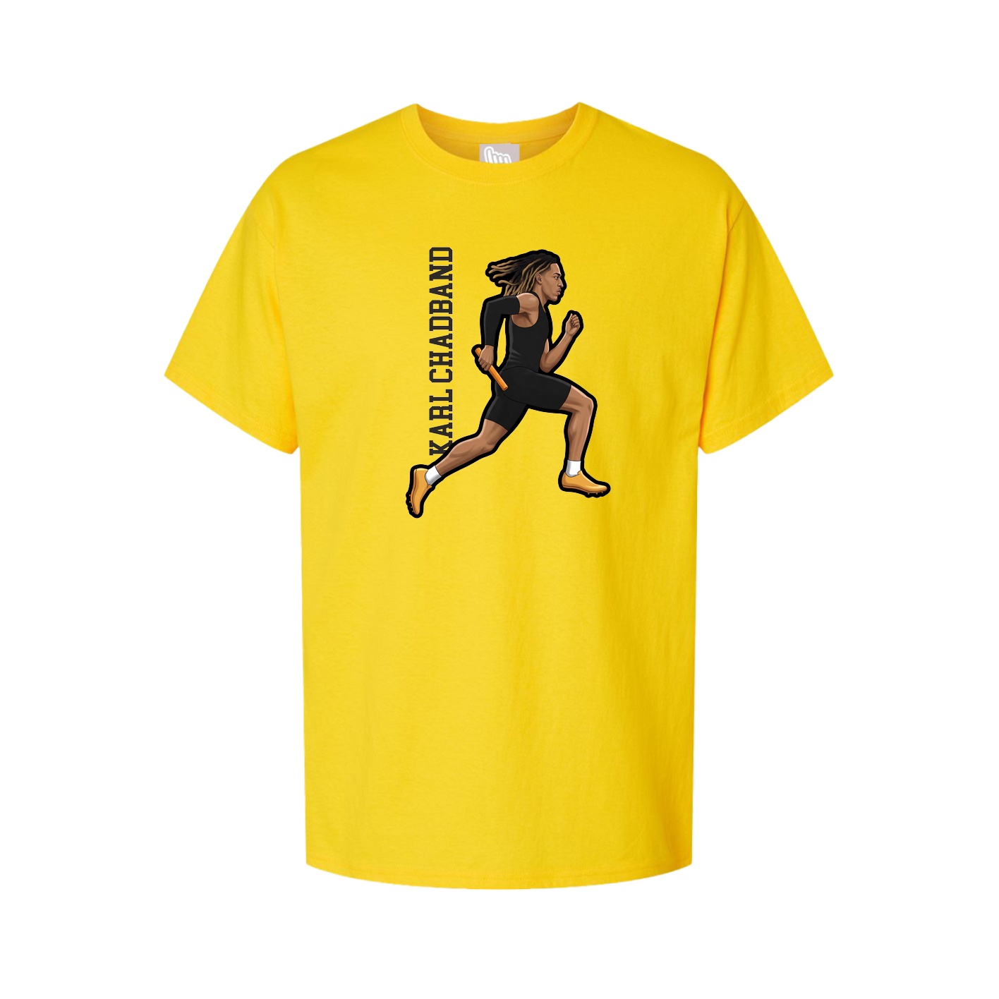 Youth Tee — Name Vertical in Gold