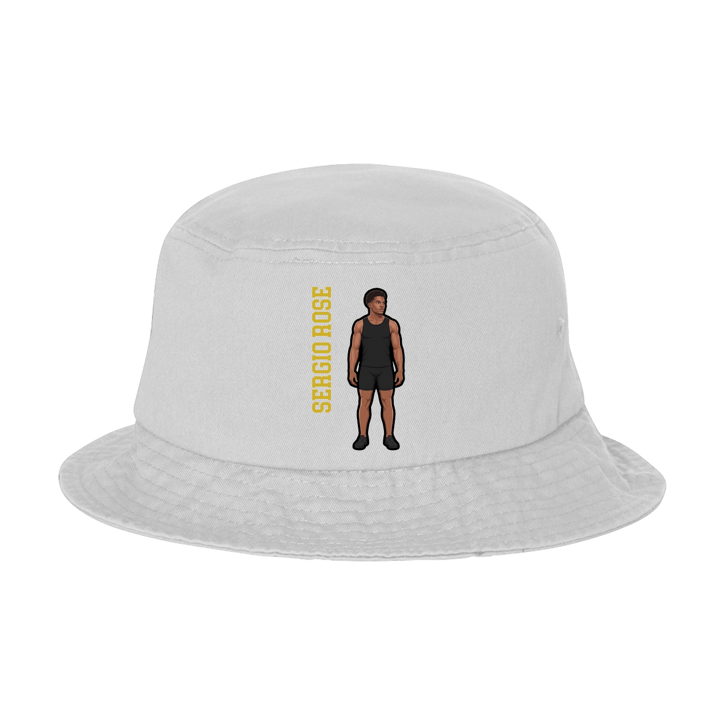Bucket Cap — Name Vertical in White