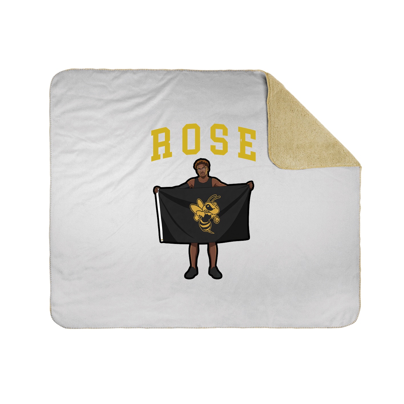 Throw Blanket — Shirsey in White