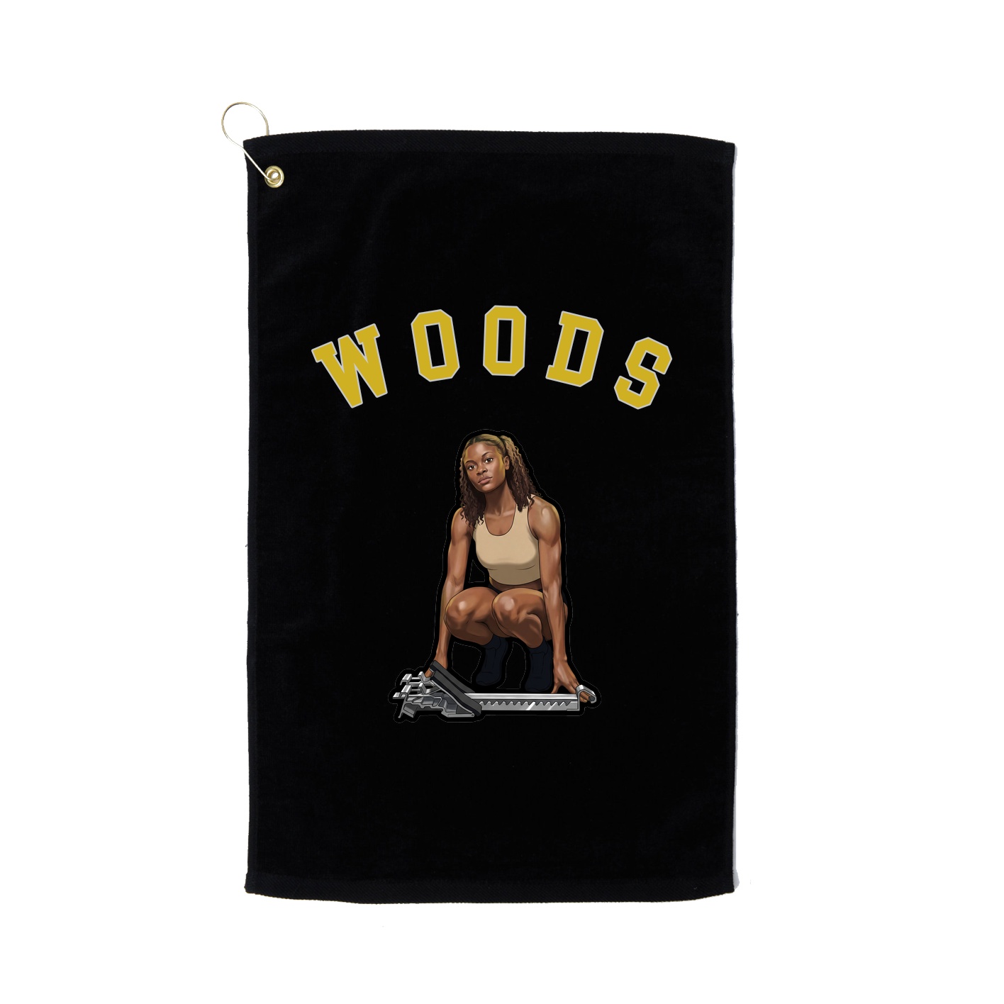 Golf Towel — Shirsey Arch in Black