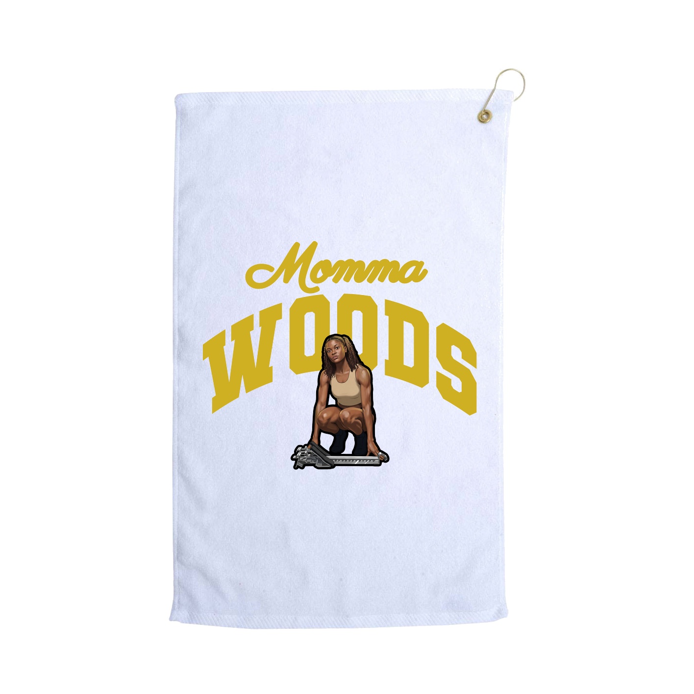Golf Towel — Mothers Day Arch in White