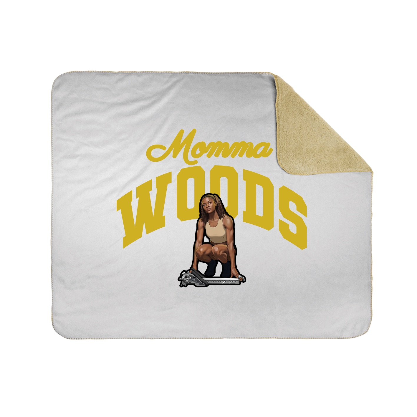 Throw Blanket — Mothers Day Arch in White