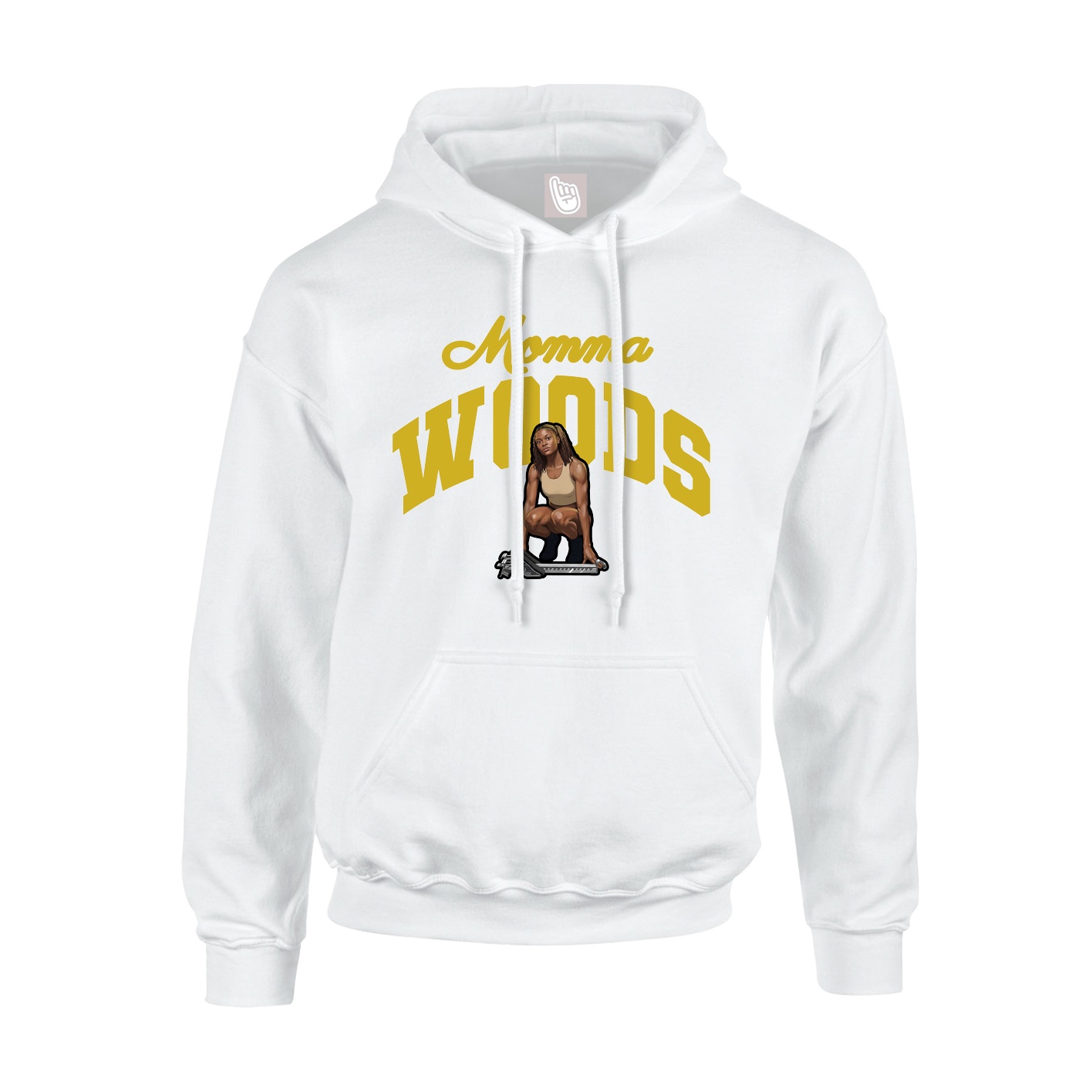 Hoodie — Mothers Day Arch in White