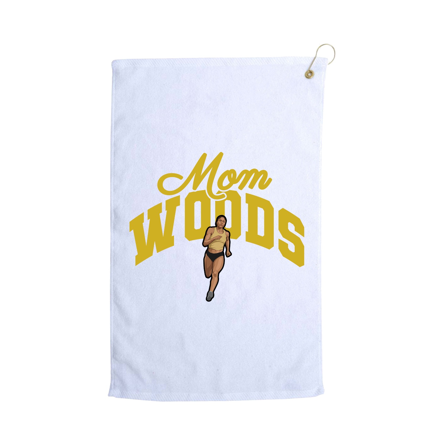 Golf Towel — Mothers Day Arch in White