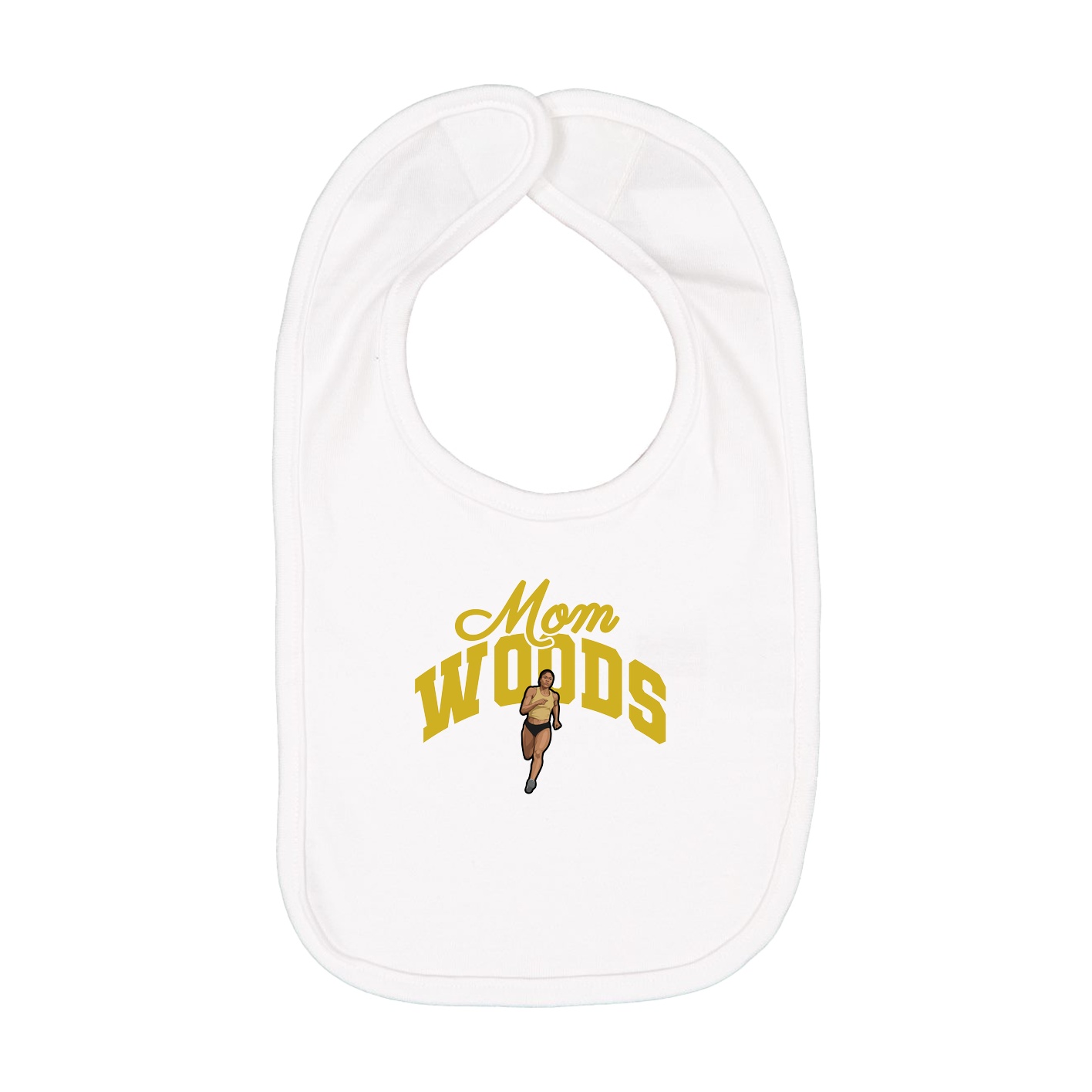 Infant Bib — Mothers Day Arch in White