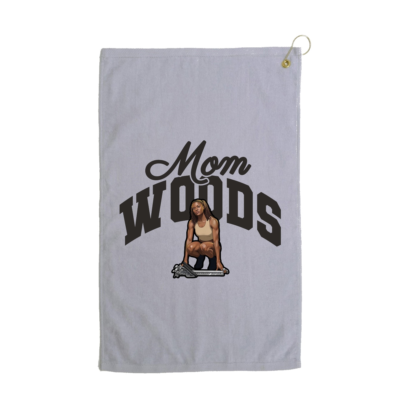 Golf Towel — Mothers Day Arch in Grey