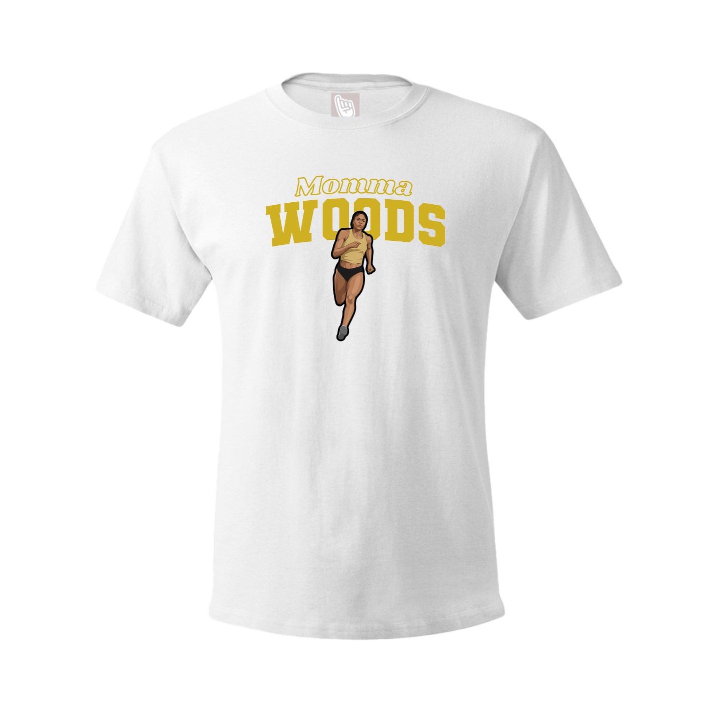 Youth Tee — Mothers Day Block in White
