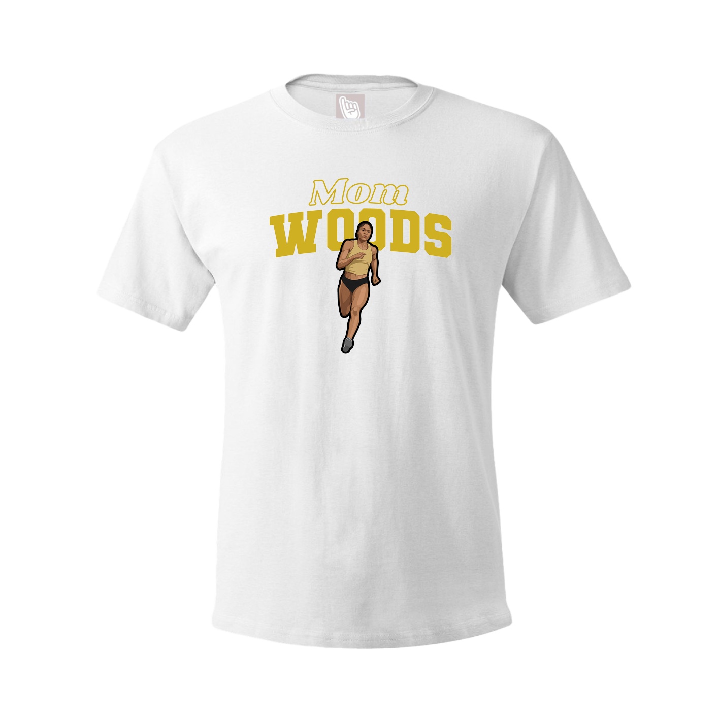 Youth Tee — Mothers Day Block in White