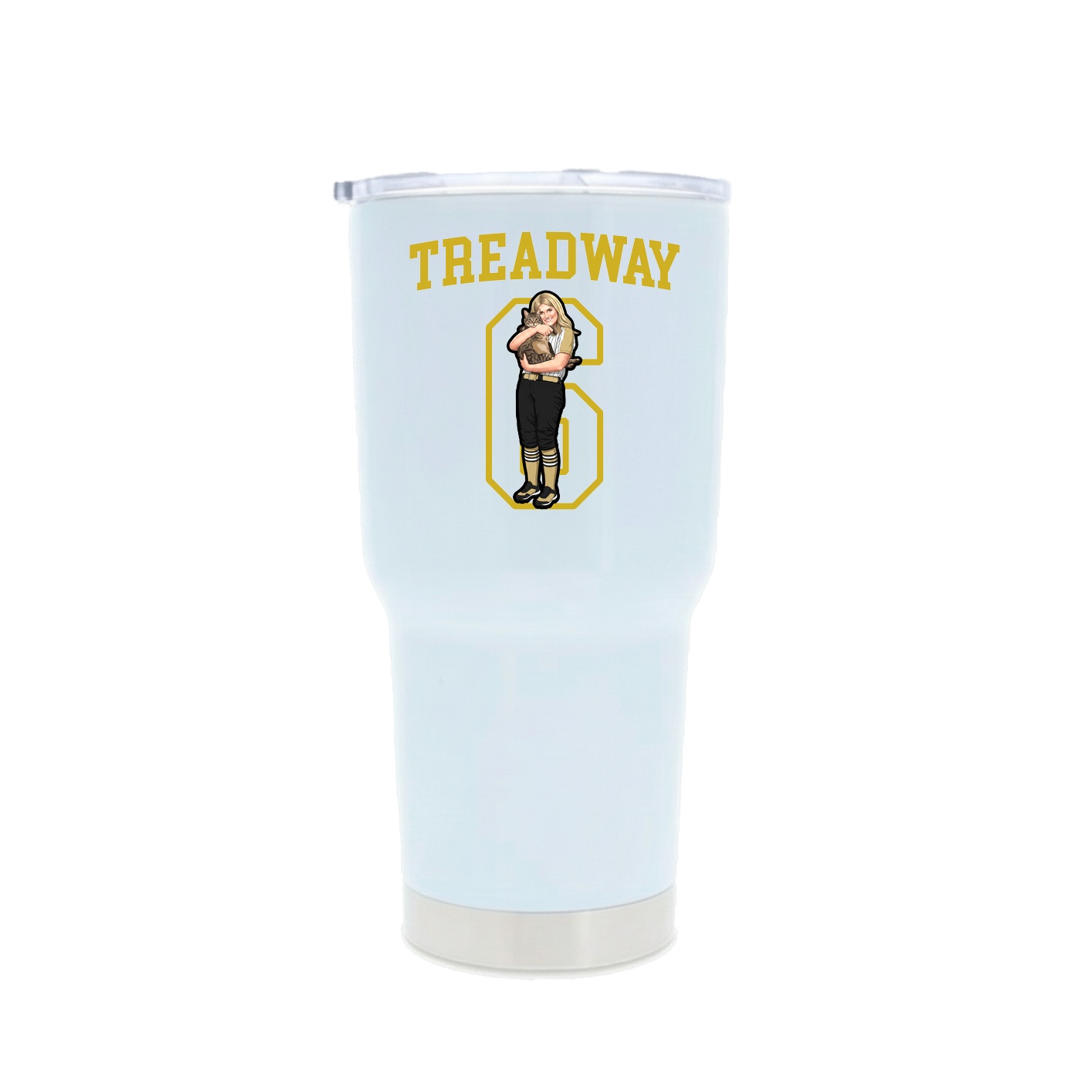 30oz Stainless Steel Tumbler — Shirsey in White