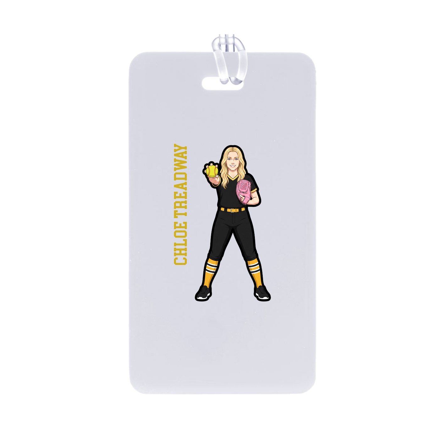 Bag Tag — Name Vertical in Classic