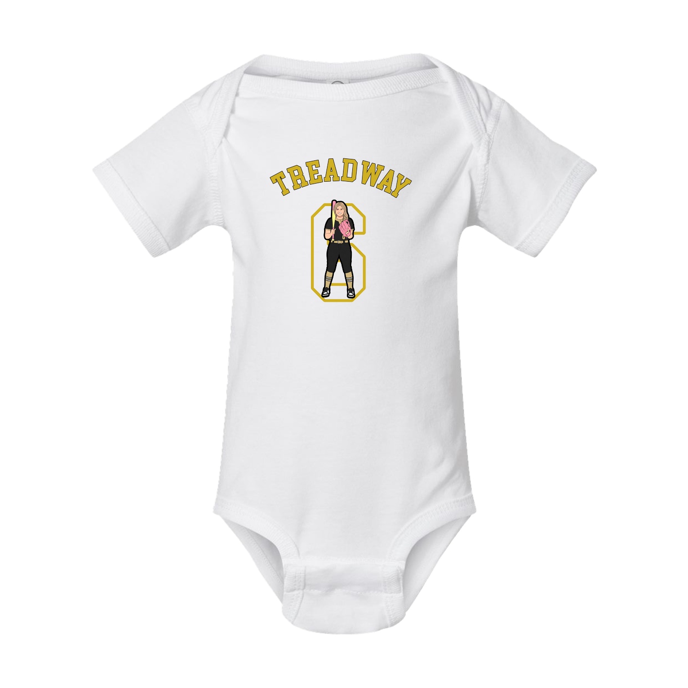 Baby Onesie — Shirsey Arch in White