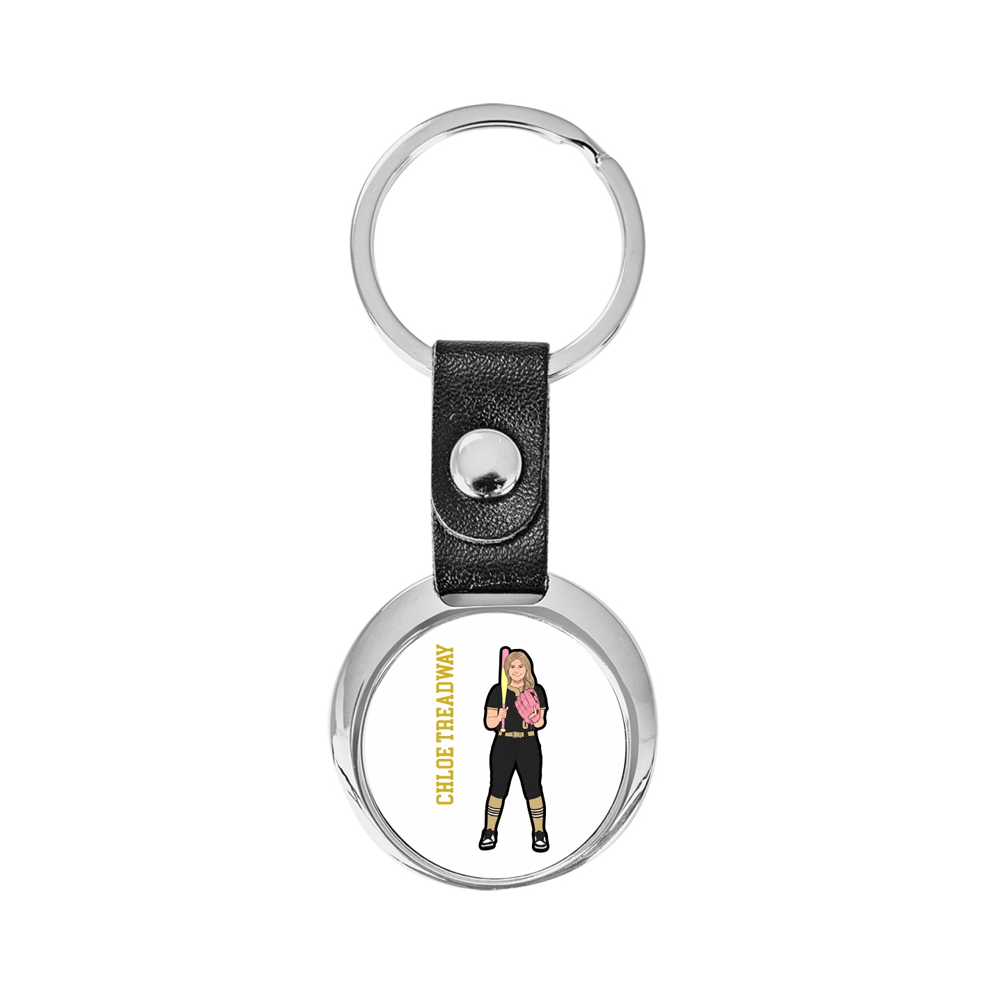 Key Chain — Name Vertical in Classic