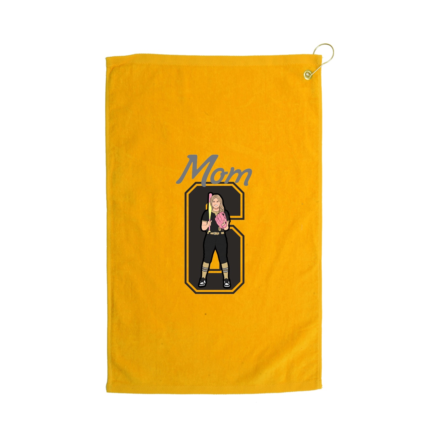 Golf Towel — Mothers Day Shirsey in Gold