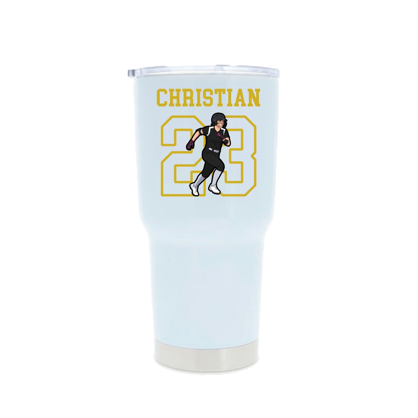 30oz Stainless Steel Tumbler — Shirsey in White