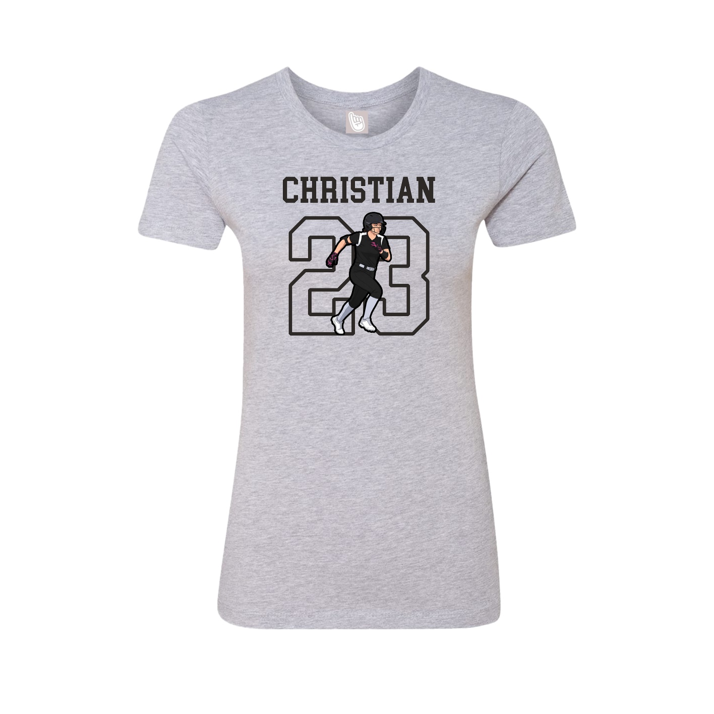 Fitted Women's Tee — Shirsey in Grey