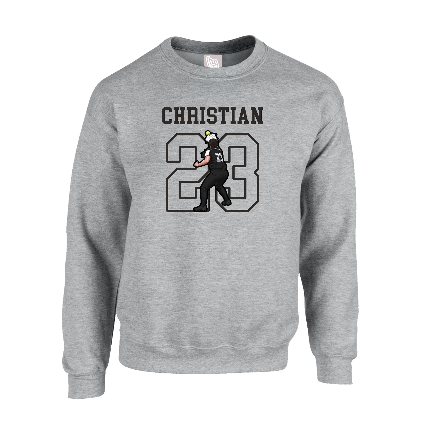 Fleece Crew — Shirsey in Grey