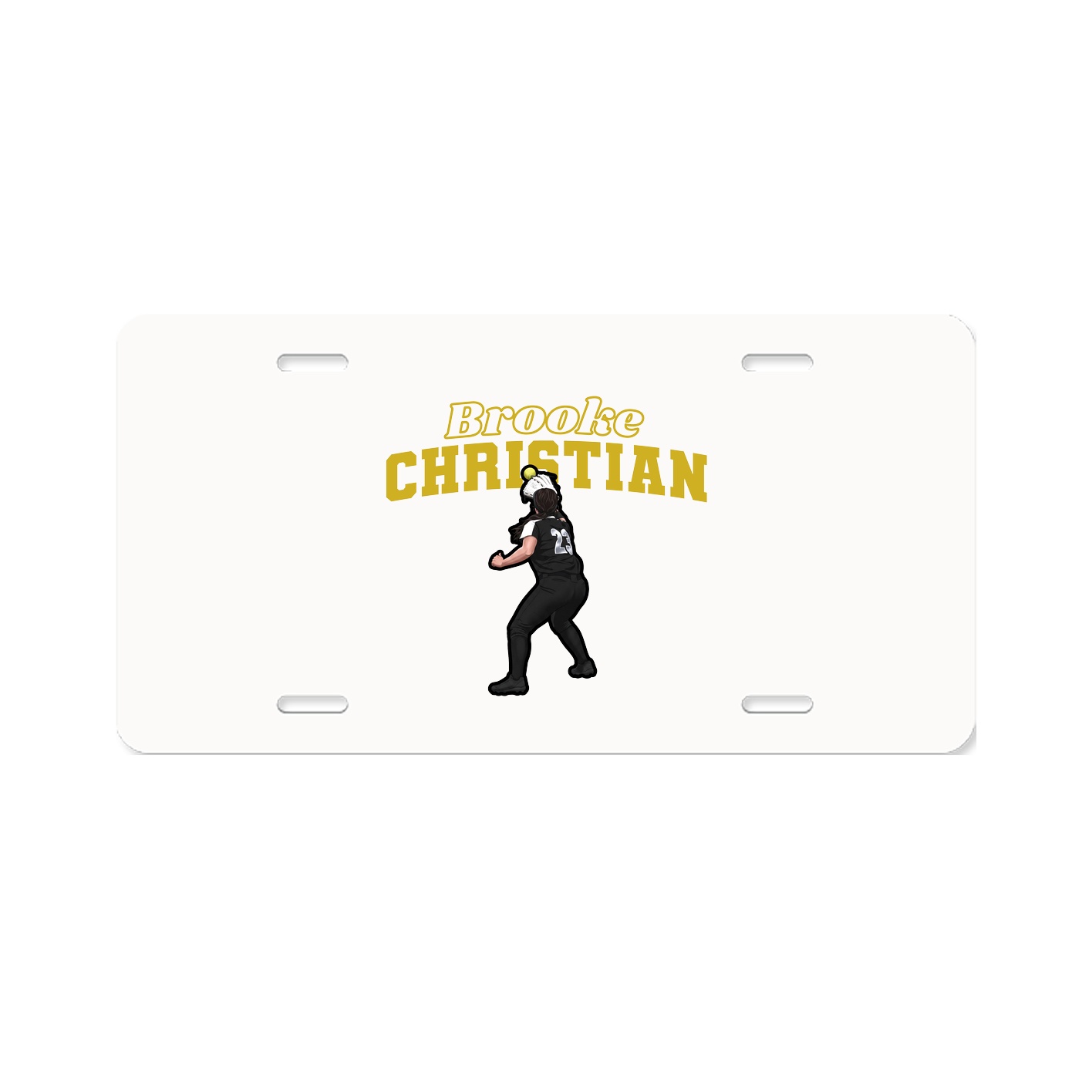 License Plate — Name Arch in Classic