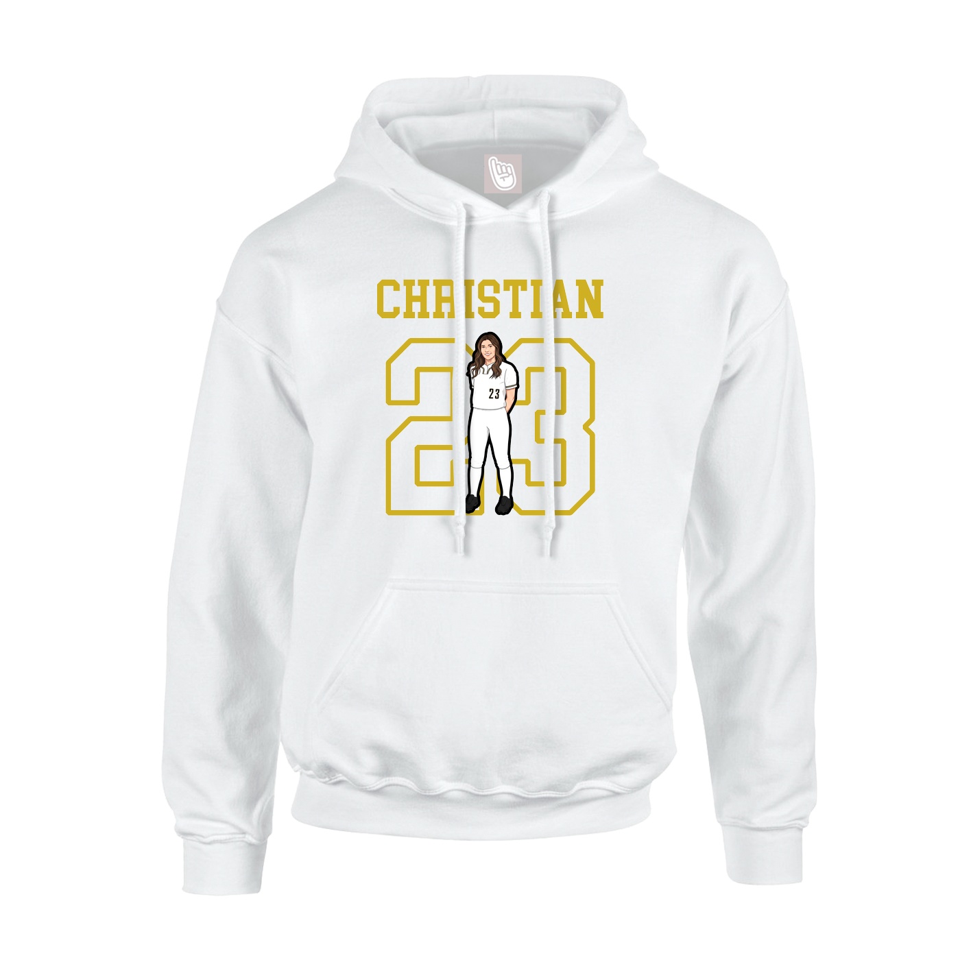 Youth Hoodie — Shirsey in White