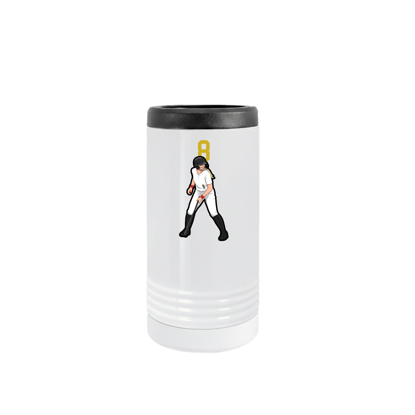 Slim Beverage Holder — Number Top in White