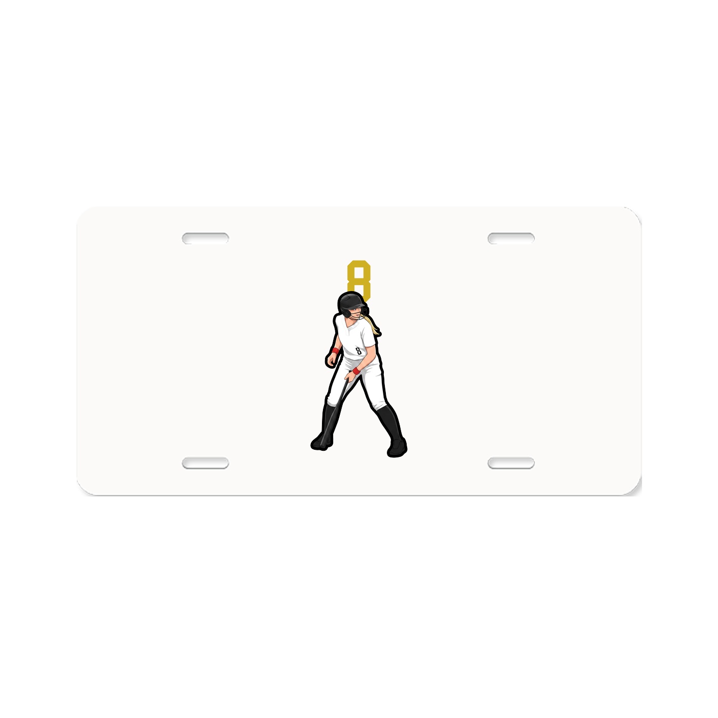 License Plate — Number Top in Classic