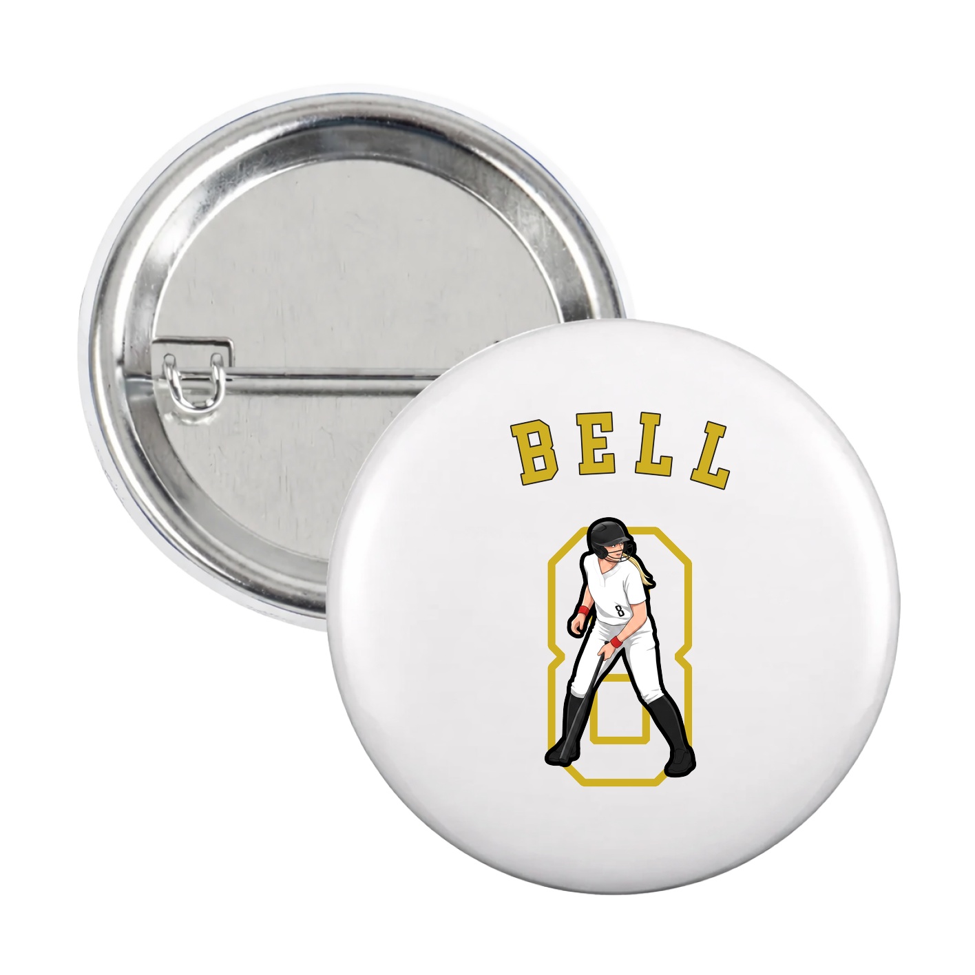 Game Day Button — Shirsey Arch in White
