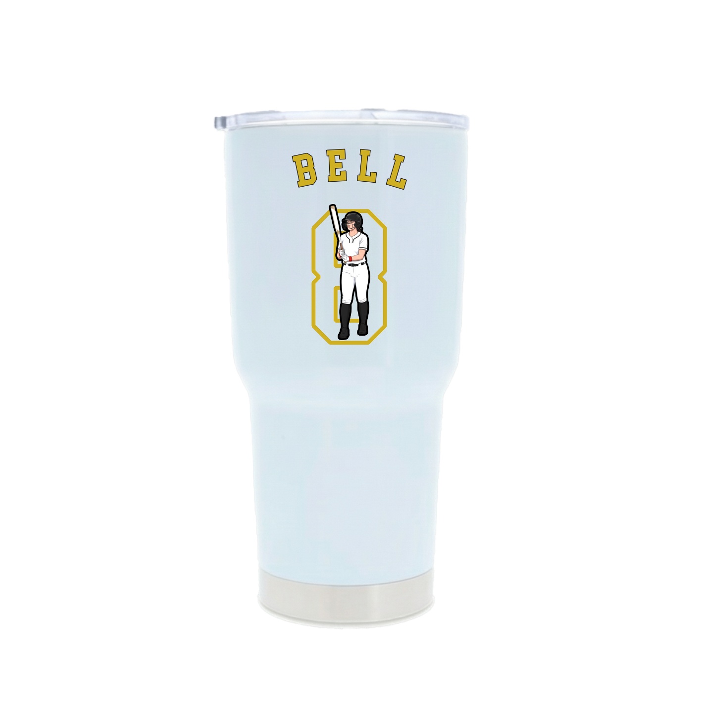 30oz Stainless Steel Tumbler — Shirsey Arch in White