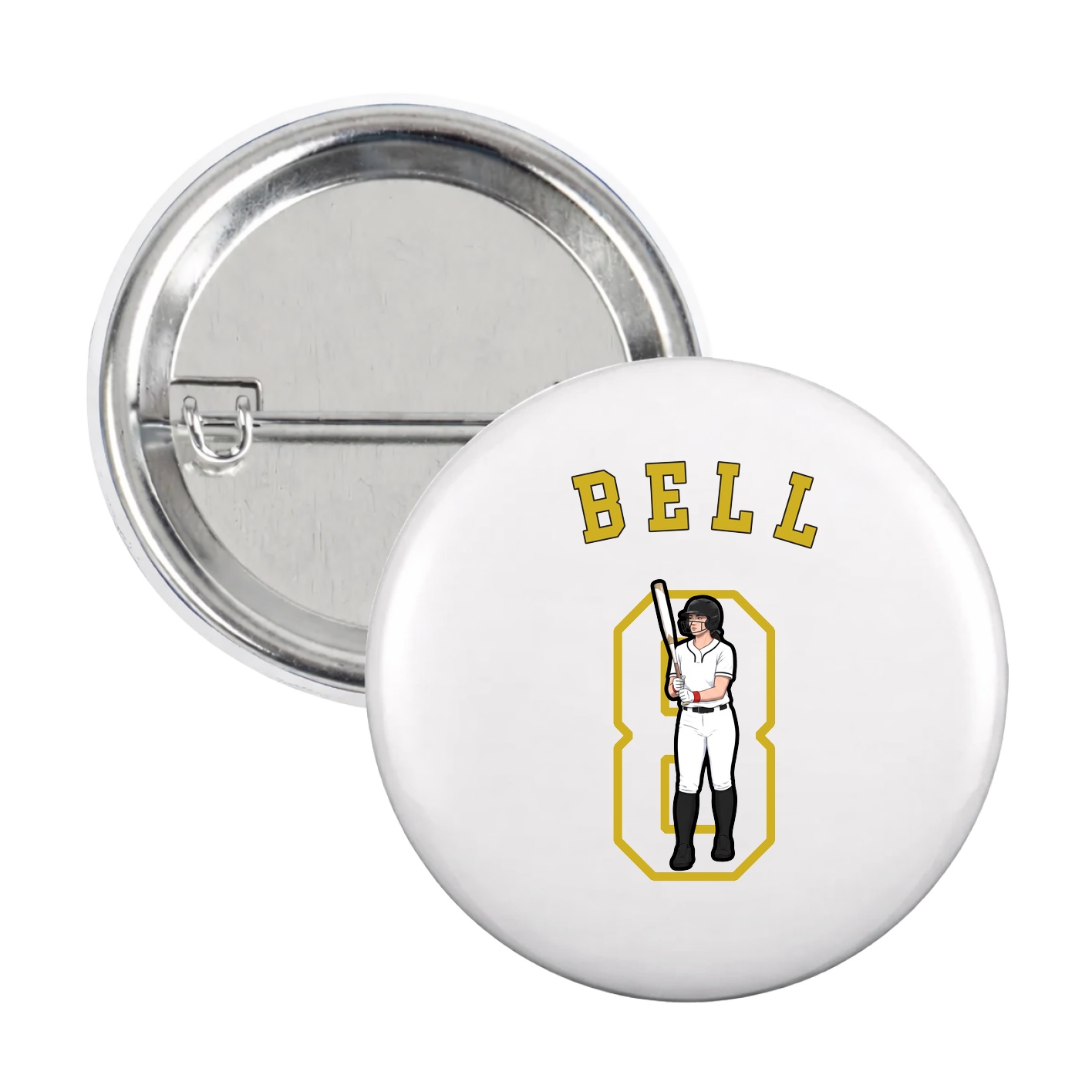 Game Day Button — Shirsey Arch in White