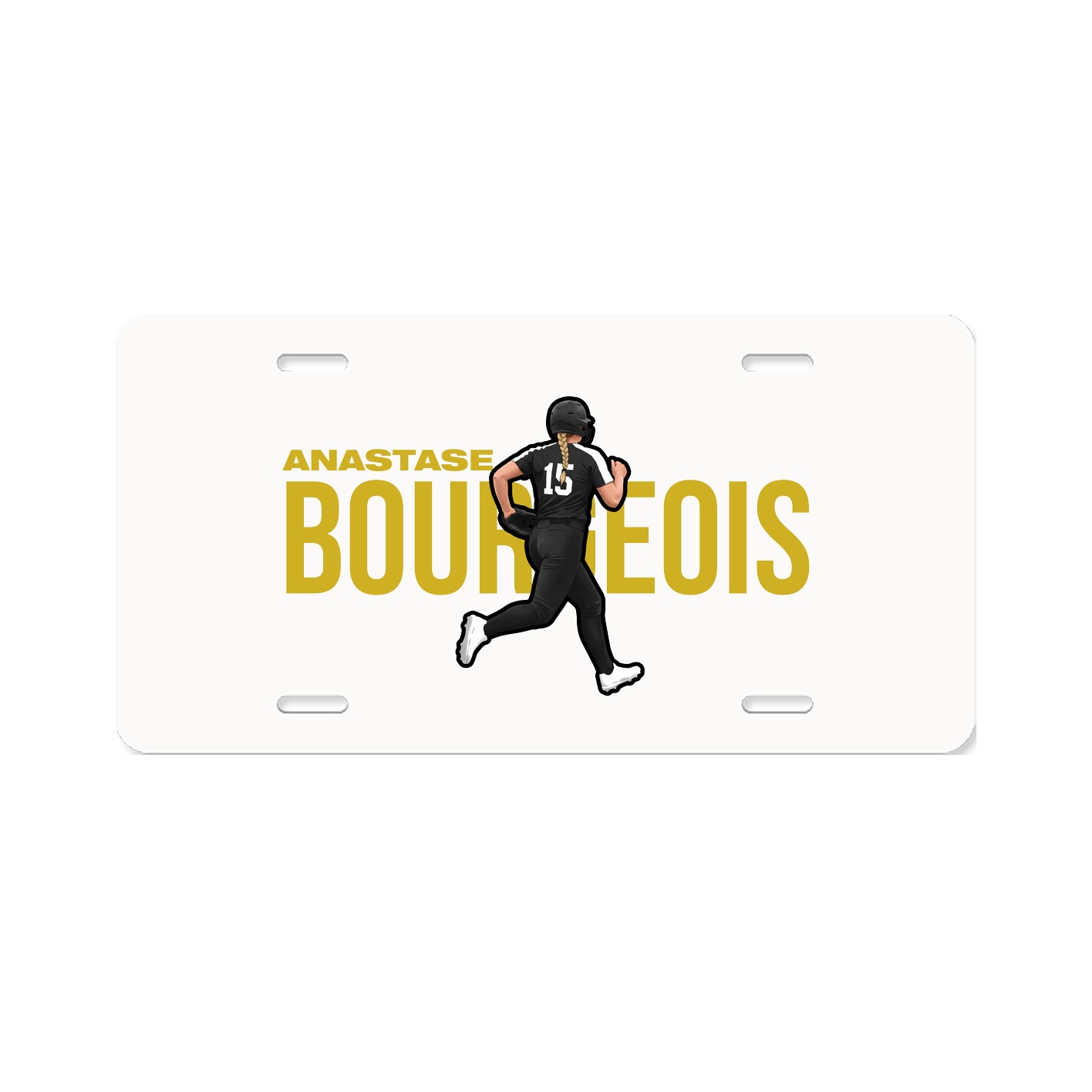 License Plate — Player Name in Classic