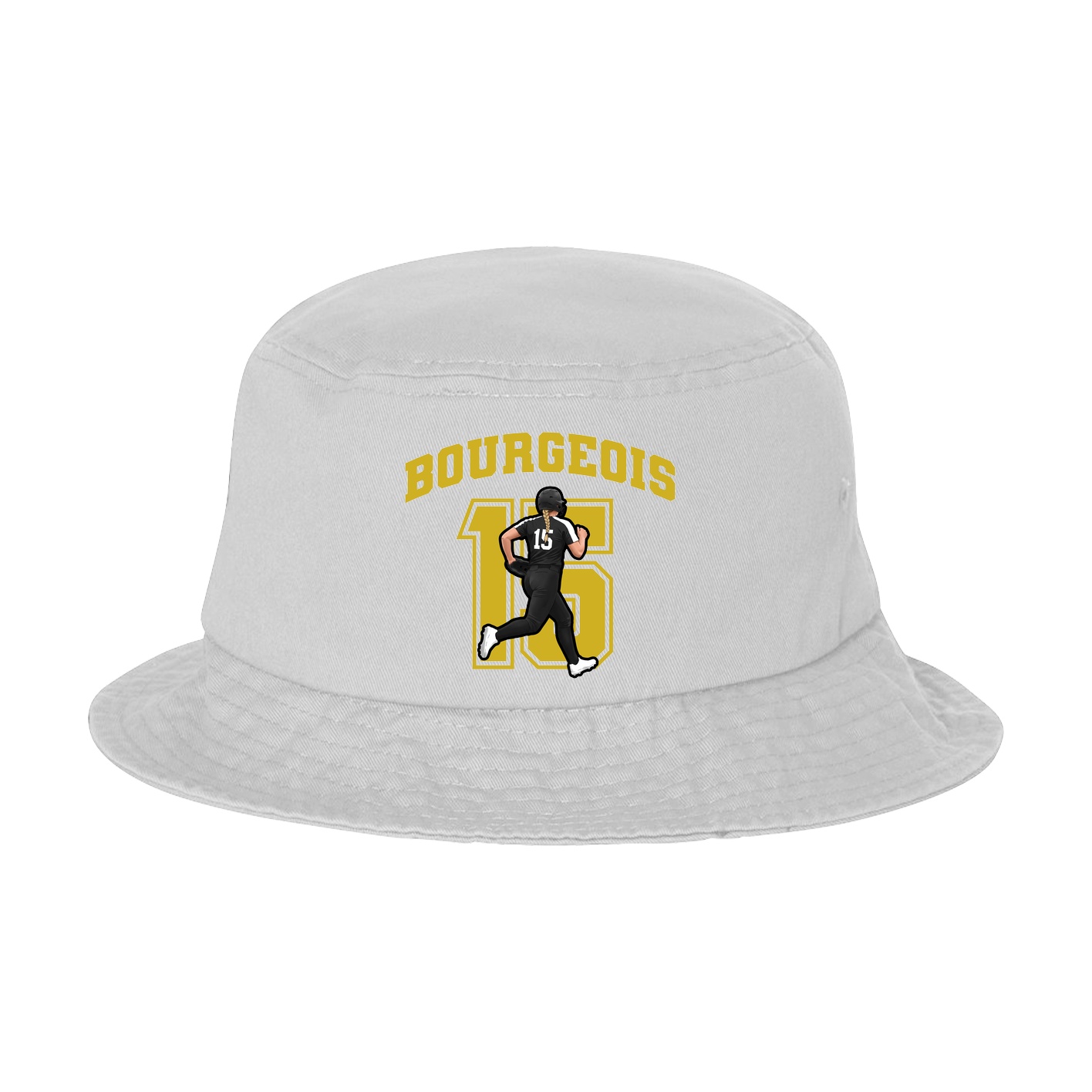 Bucket Cap — Number in White