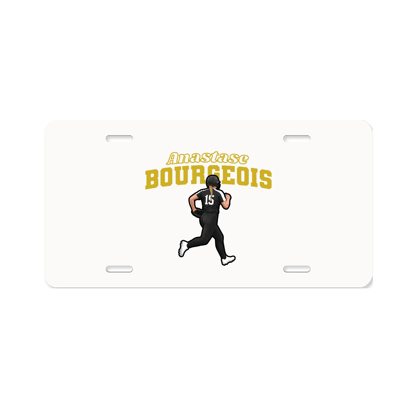License Plate — Name Arch in Classic