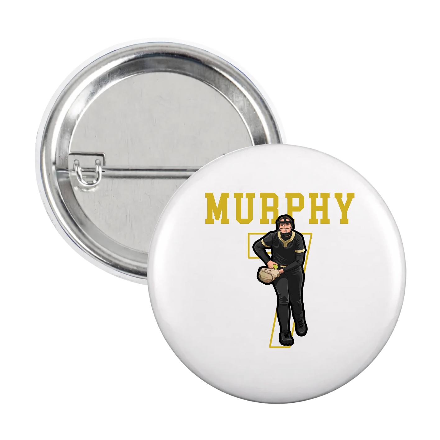 Game Day Button — Shirsey in White