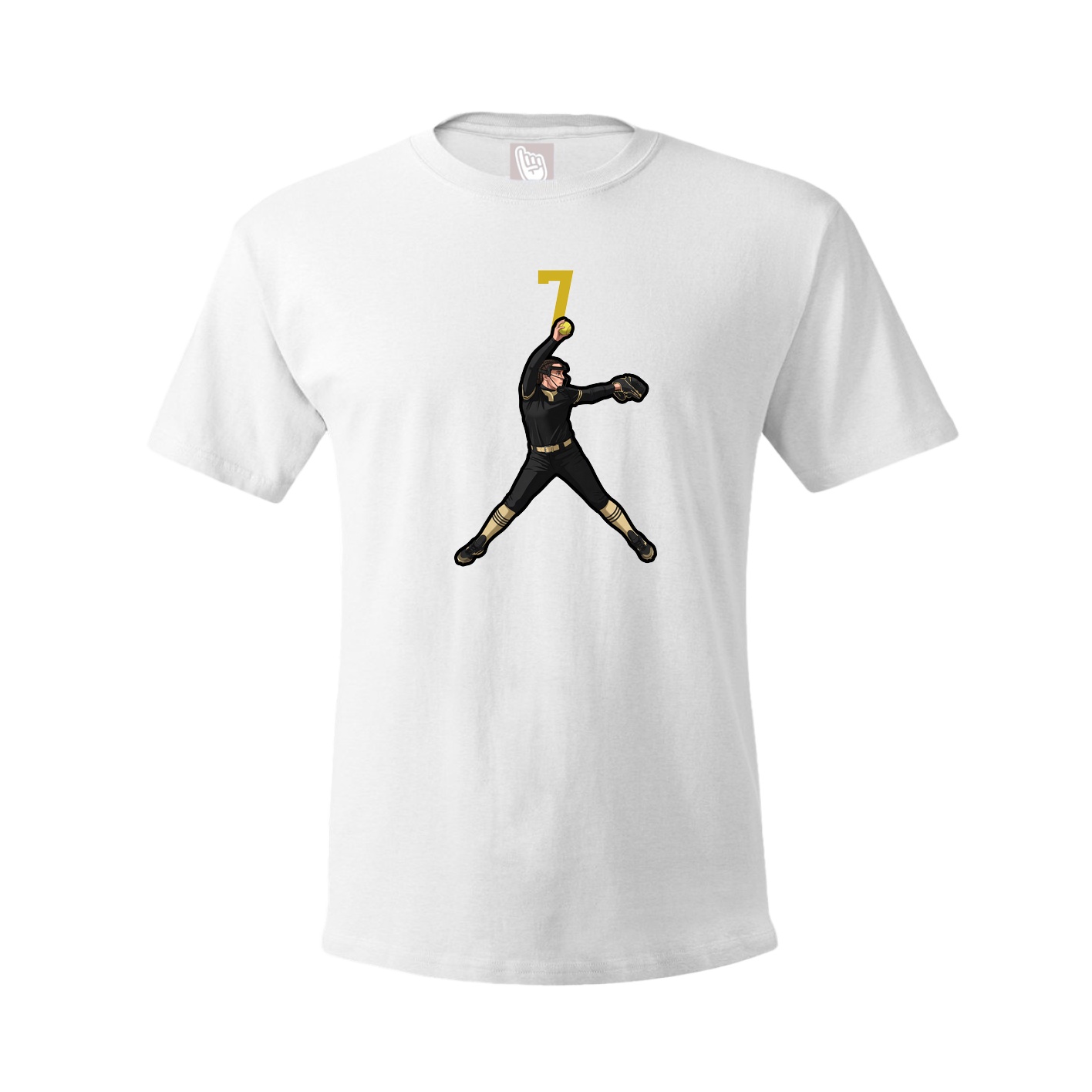 Tee — Number Top in White