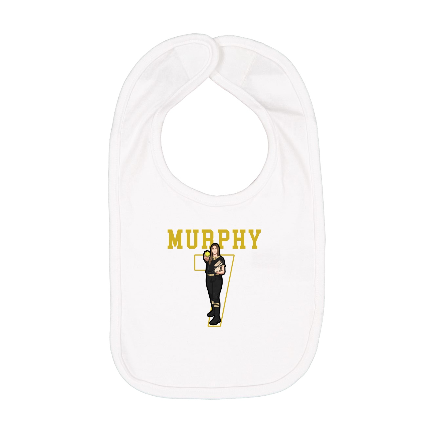 Infant Bib — Shirsey in White