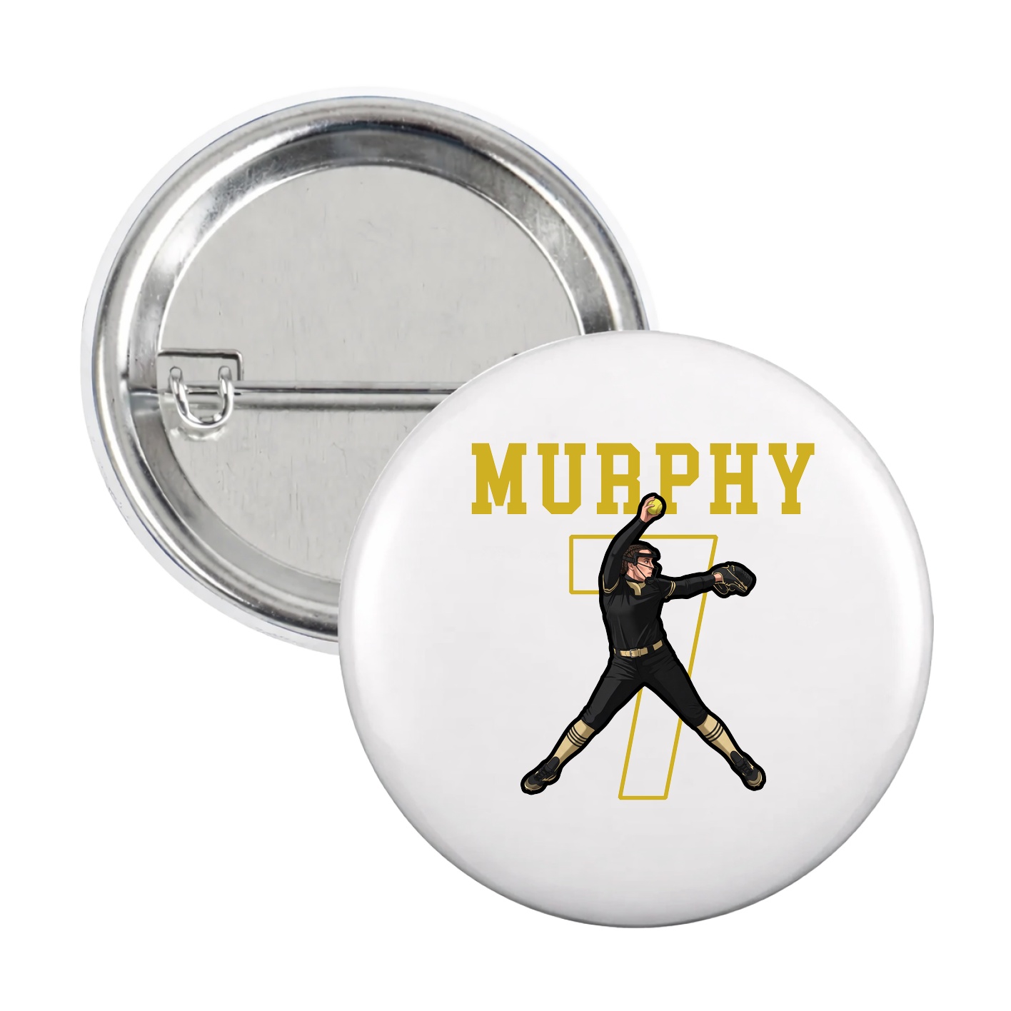Game Day Button — Shirsey in White