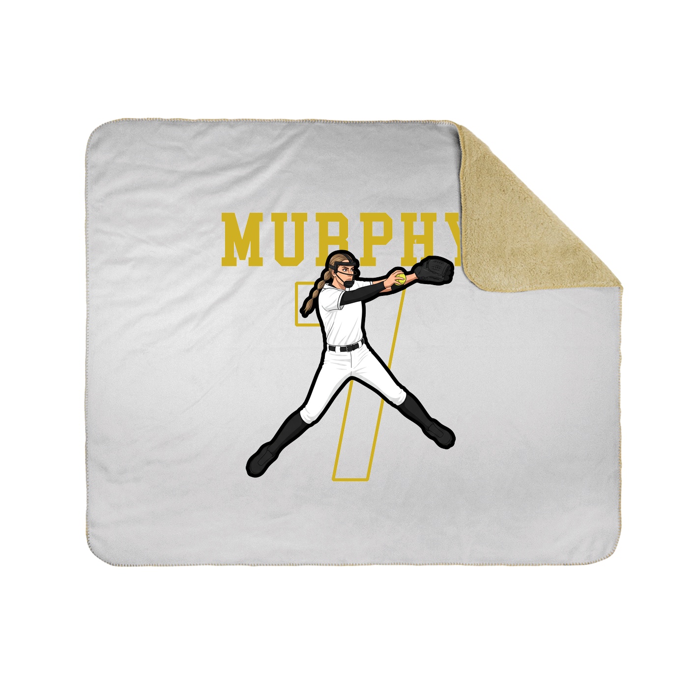 Throw Blanket — Shirsey in White