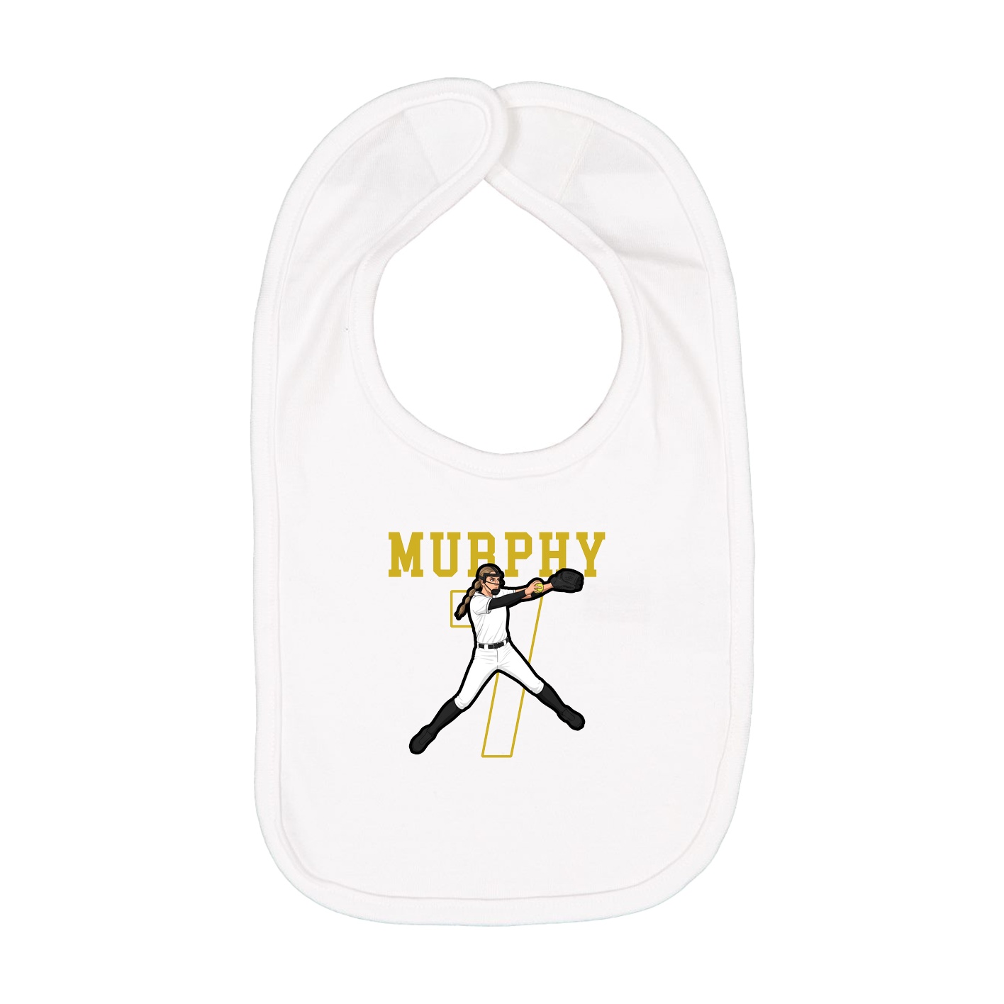 Infant Bib — Shirsey in White