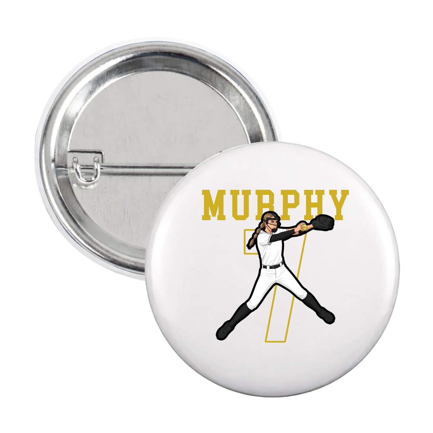 Game Day Button — Shirsey in White